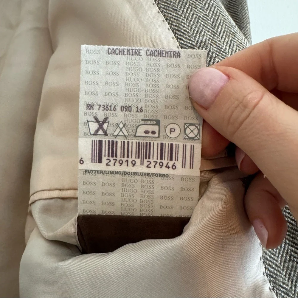 Hugo Boss for Saks Fifth Avenue Bertolucci cashmere wool sports coat blazer 44R